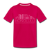 Honolulu, Hawaii Toddler T-Shirt - Skyline Honolulu Toddler Tee - dark pink