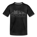Honolulu, Hawaii Toddler T-Shirt - Skyline Honolulu Toddler Tee - charcoal gray
