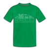 Honolulu, Hawaii Toddler T-Shirt - Skyline Honolulu Toddler Tee - kelly green