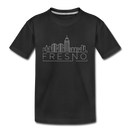 Fresno, California Toddler T-Shirt - Skyline Fresno Toddler Tee - black