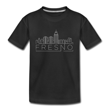 Fresno, California Toddler T-Shirt - Skyline Fresno Toddler Tee - black