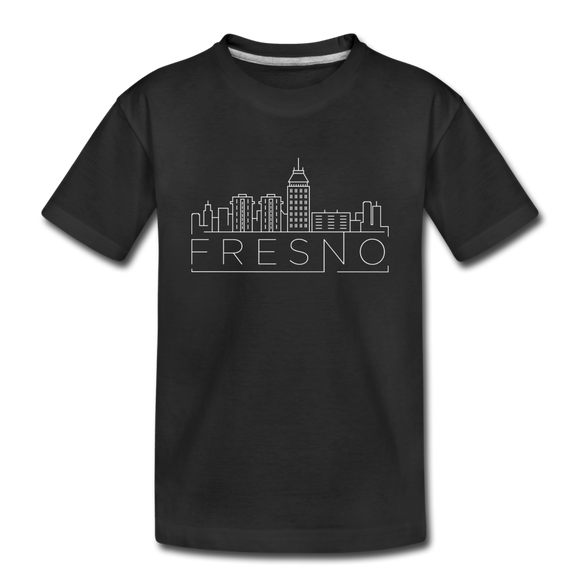 Fresno, California Toddler T-Shirt - Skyline Fresno Toddler Tee - black