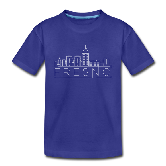Fresno, California Toddler T-Shirt - Skyline Fresno Toddler Tee - royal blue
