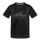 Fresno, California Toddler T-Shirt - Skyline Fresno Toddler Tee - charcoal gray