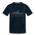 Fresno, California Toddler T-Shirt - Skyline Fresno Toddler Tee - deep navy