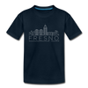 Fresno, California Toddler T-Shirt - Skyline Fresno Toddler Tee - deep navy