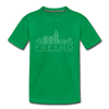 Fresno, California Toddler T-Shirt - Skyline Fresno Toddler Tee - kelly green