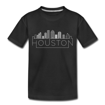 Houston, Texas Toddler T-Shirt - Skyline Houston Toddler Tee - black