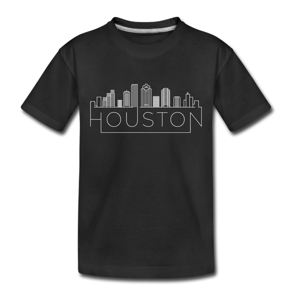 Houston, Texas Toddler T-Shirt - Skyline Houston Toddler Tee - black