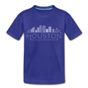 Houston, Texas Toddler T-Shirt - Skyline Houston Toddler Tee - royal blue
