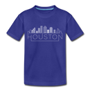 Houston, Texas Toddler T-Shirt - Skyline Houston Toddler Tee - royal blue