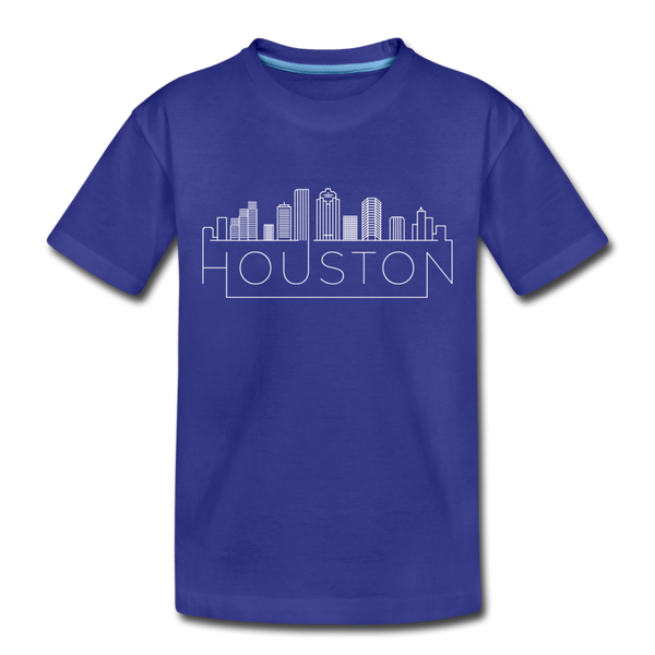 Houston, Texas Toddler T-Shirt - Skyline Houston Toddler Tee - royal blue