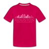 Houston, Texas Toddler T-Shirt - Skyline Houston Toddler Tee - dark pink