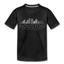 Houston, Texas Toddler T-Shirt - Skyline Houston Toddler Tee - charcoal gray