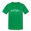 Houston, Texas Toddler T-Shirt - Skyline Houston Toddler Tee - kelly green