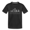 Jacksonville, Florida Toddler T-Shirt - Skyline Jacksonville Toddler Tee - black