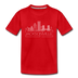 Jacksonville, Florida Toddler T-Shirt - Skyline Jacksonville Toddler Tee - red