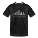 Jacksonville, Florida Toddler T-Shirt - Skyline Jacksonville Toddler Tee - charcoal gray