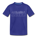 Juneau, Alaska Toddler T-Shirt - Skyline Juneau Toddler Tee - royal blue