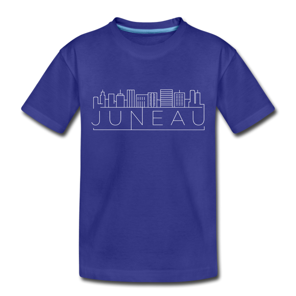 Juneau, Alaska Toddler T-Shirt - Skyline Juneau Toddler Tee - royal blue