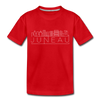 Juneau, Alaska Toddler T-Shirt - Skyline Juneau Toddler Tee - red
