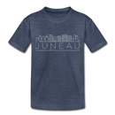 Juneau, Alaska Toddler T-Shirt - Skyline Juneau Toddler Tee - heather blue