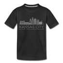 Kansas City, Missouri Toddler T-Shirt - Skyline Kansas City Toddler Tee - black