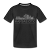 Kansas City, Missouri Toddler T-Shirt - Skyline Kansas City Toddler Tee - black