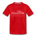 Kansas City, Missouri Toddler T-Shirt - Skyline Kansas City Toddler Tee - red