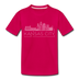 Kansas City, Missouri Toddler T-Shirt - Skyline Kansas City Toddler Tee - dark pink