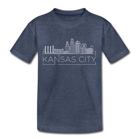 Kansas City, Missouri Toddler T-Shirt - Skyline Kansas City Toddler Tee