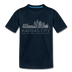 Kansas City, Missouri Toddler T-Shirt - Skyline Kansas City Toddler Tee - deep navy