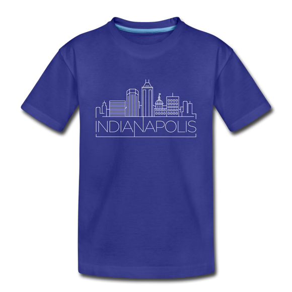 Indianapolis, Indiana Toddler T-Shirt - Skyline Indianapolis Toddler Tee - royal blue