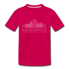 Indianapolis, Indiana Toddler T-Shirt - Skyline Indianapolis Toddler Tee - dark pink