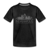 Indianapolis, Indiana Toddler T-Shirt - Skyline Indianapolis Toddler Tee - charcoal gray