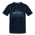 Indianapolis, Indiana Toddler T-Shirt - Skyline Indianapolis Toddler Tee - deep navy