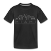 Miami, Florida Toddler T-Shirt - Skyline Miami Toddler Tee - black