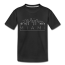 Miami, Florida Toddler T-Shirt - Skyline Miami Toddler Tee - black