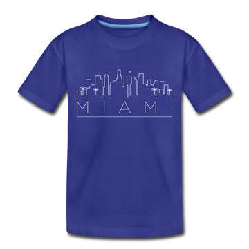 Miami, Florida Toddler T-Shirt - Skyline Miami Toddler Tee - royal blue