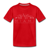 Miami, Florida Toddler T-Shirt - Skyline Miami Toddler Tee - red