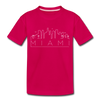 Miami, Florida Toddler T-Shirt - Skyline Miami Toddler Tee - dark pink