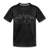 Miami, Florida Toddler T-Shirt - Skyline Miami Toddler Tee - charcoal gray