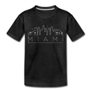 Miami, Florida Toddler T-Shirt - Skyline Miami Toddler Tee - charcoal gray
