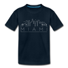 Miami, Florida Toddler T-Shirt - Skyline Miami Toddler Tee - deep navy