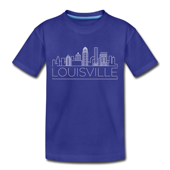 Louisville, Kentucky Toddler T-Shirt - Skyline Louisville Toddler Tee - royal blue