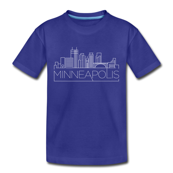 Minneapolis, Minnesota Toddler T-Shirt - Skyline Minneapolis Toddler Tee - royal blue