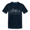 Minneapolis, Minnesota Toddler T-Shirt - Skyline Minneapolis Toddler Tee - deep navy