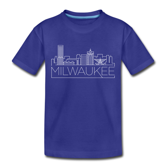 Milwaukee, Wisconsin Toddler T-Shirt - Skyline Milwaukee Toddler Tee - royal blue