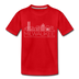 Milwaukee, Wisconsin Toddler T-Shirt - Skyline Milwaukee Toddler Tee - red