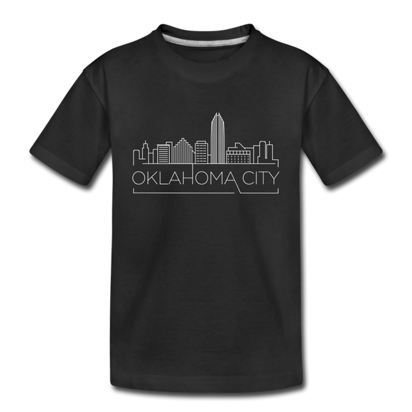 Oklahoma City, Oklahoma Toddler T-Shirt - Skyline Oklahoma City Toddler Tee - black